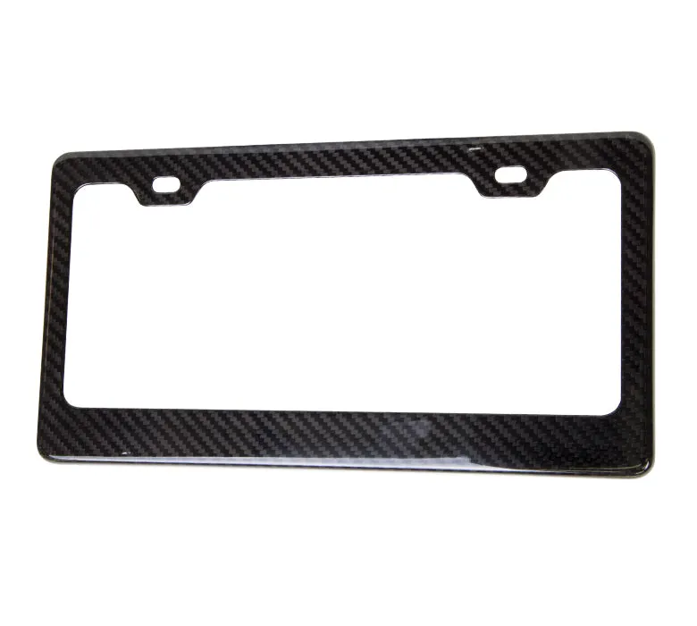 NRG Carbon Fiber License Plate Frame Wet - CARB-P100