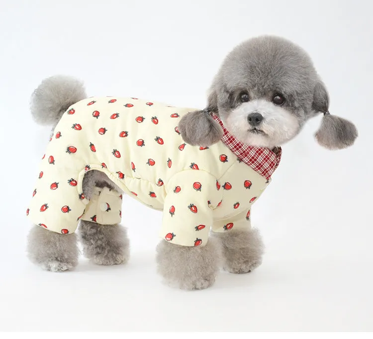Pet Clothes Pet Coat Winter Quilted to Keep Warm Dog Four-Legged Cotton-Padded Clothes
