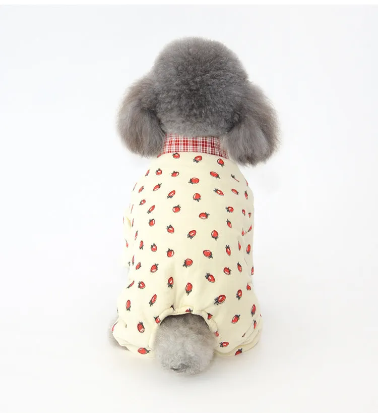 Pet Clothes Pet Coat Winter Quilted to Keep Warm Dog Four-Legged Cotton-Padded Clothes
