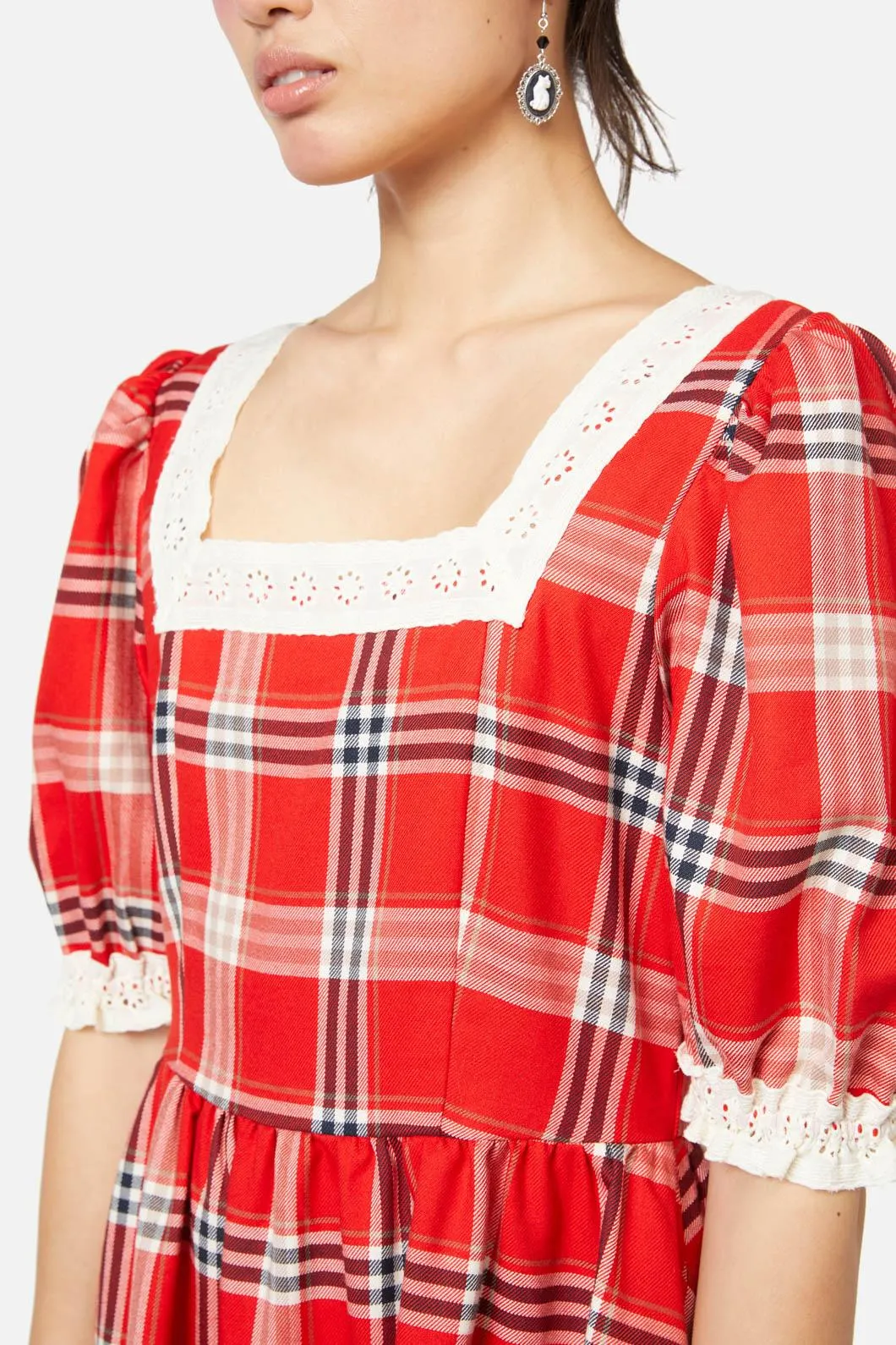 Queen Of Cats Tartan Dress