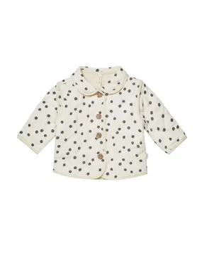Quilted Jacket Navy Dot